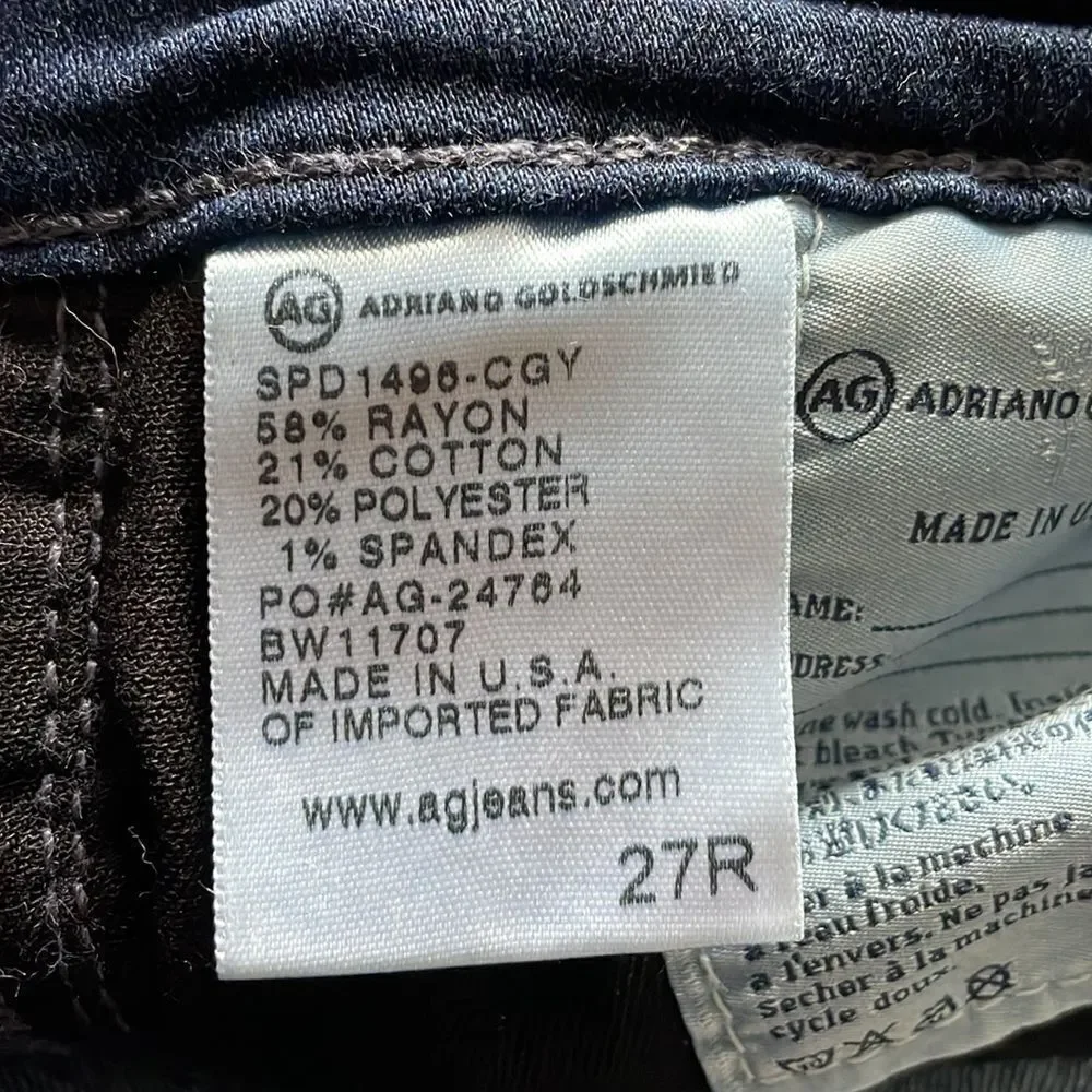 AG Adriano Goldschmied The Middi Mid Rise Legging Jeans